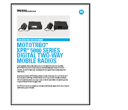 Motorola XPR 5000 Spec Sheet